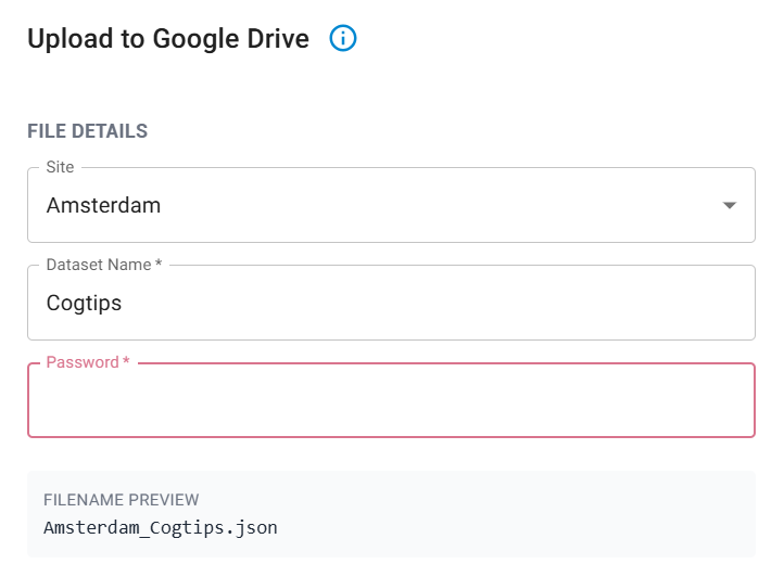 Neurobagel ENIGMA-PD GDrive upload popup